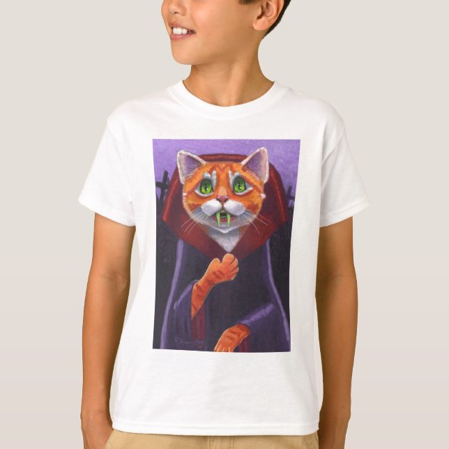 Cat Vampire Orange Tabby T-Shirt (Front)
