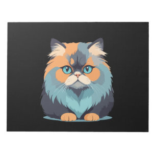 Cat Vector Art with Vibrant Colours Notepad