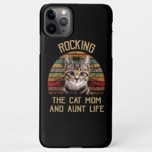 Cat   Vintage Rocking The Cat Mum And Aunt Life iPhone 11Pro Max Case