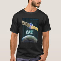 Cat Vintage Space Movie Poster Funny Novelty Gift