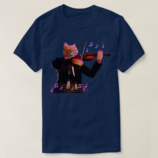 Cat violin T-Shirt (Design Front)