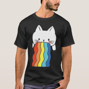 Cat Vomit Rainbow Cat Vomit colourful T-Shirt