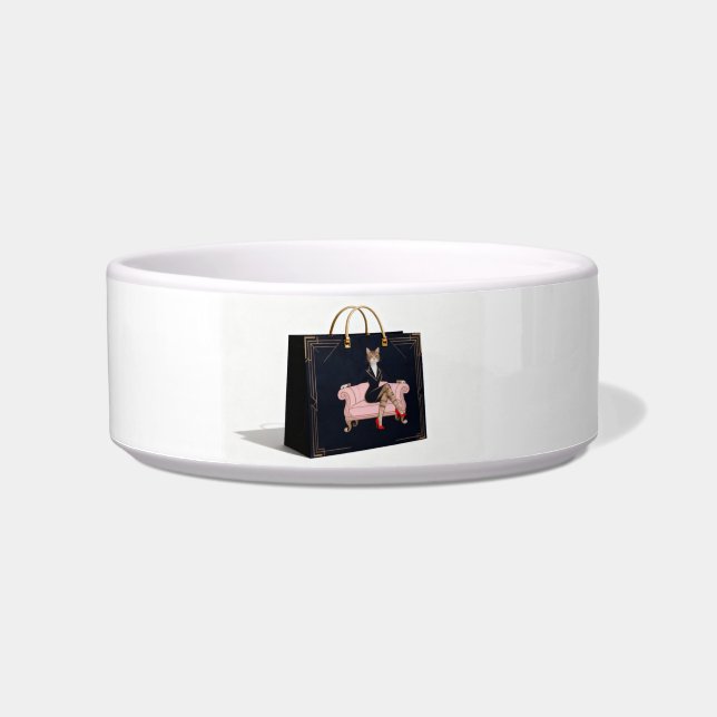 CAT WALK – Fashion Cat Design Bowl (Front)