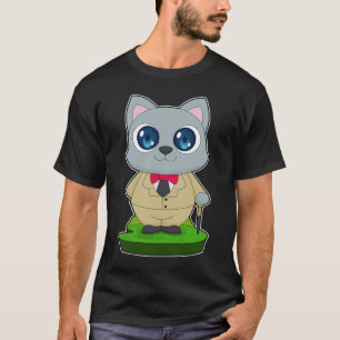 Cat Walking stick T-Shirt