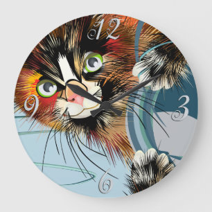 Cat  Wall Clock