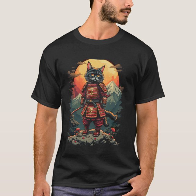 Cat warrior art T-Shirt (Front)
