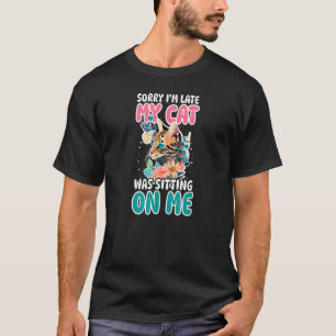 Cat Was Sitting On Me Bengal Cat Mum T-Shirt
