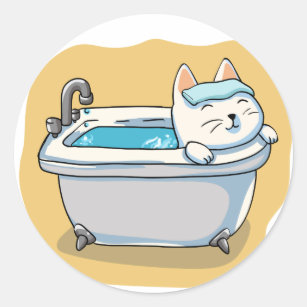 Funny Relaxing Cartoon Stickers Zazzle Au