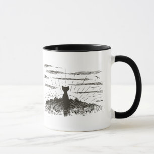 Cat Watching Sunrise Coffee Mug