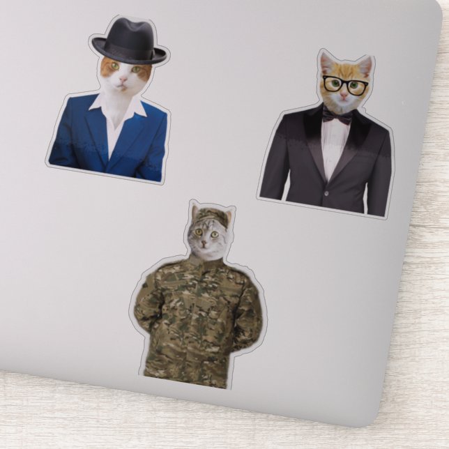 Cat Wearing Suit (Detail)