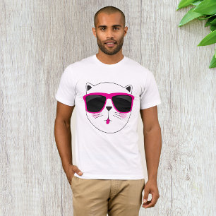 Cat Wearing Sunglasses Mens T-Shirt