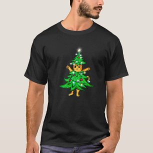 Cat Wearing Xmas Tree Cat Mum Cat Merry Catmas T-Shirt