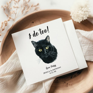 Cat Wedding Cocktail Napkins