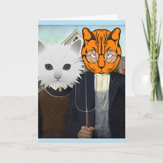 CAT WEDDING CONGRATULATIONS CARDS (Front)