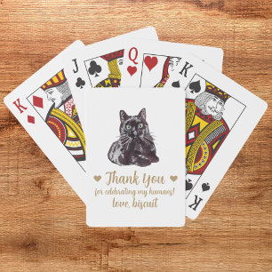Cat Wedding Favour Playing Cards