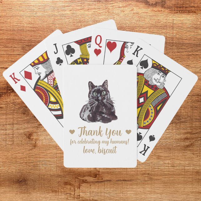 Cat Wedding Favour Playing Cards (Creator Uploaded)