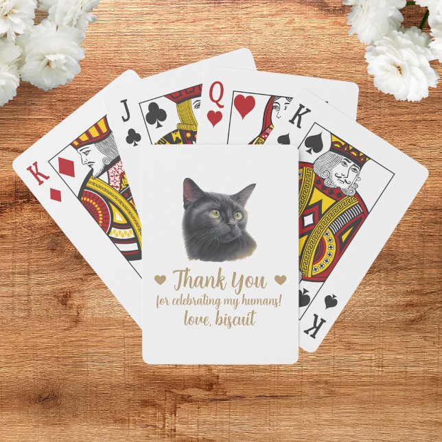 Cat Wedding Favour Playing Cards (Creator Uploaded)