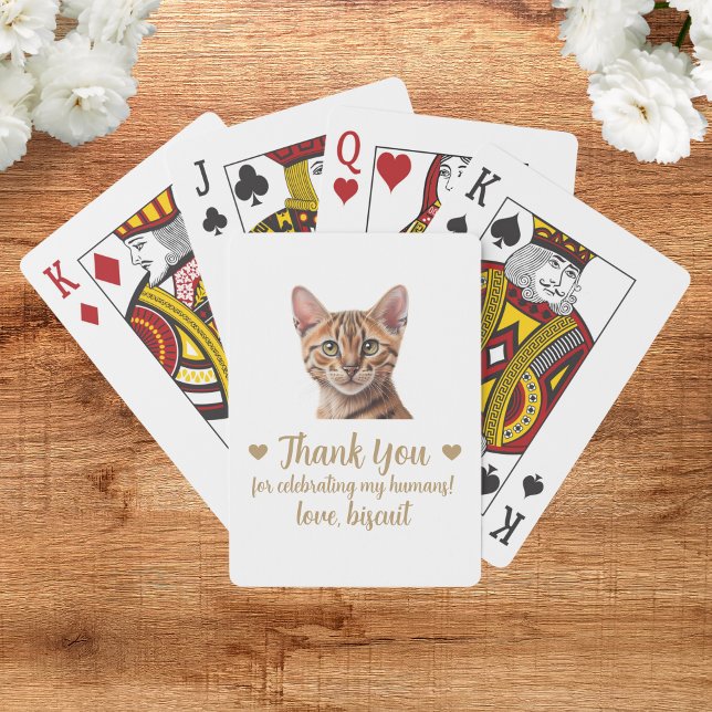 Cat Wedding Favour Playing Cards (Creator Uploaded)