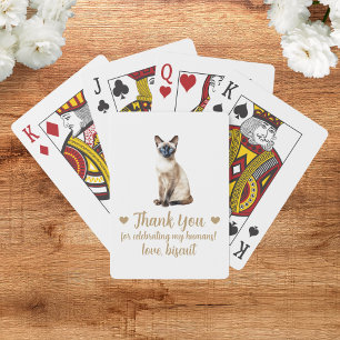 Cat Wedding Favour Playing Cards