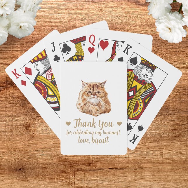 Cat Wedding Favour Playing Cards (Creator Uploaded)