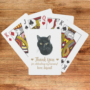Cat Wedding Favour Playing Cards