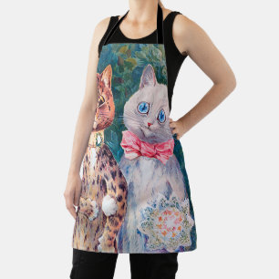 Cat Wedding, Marriage, Bride, Louis Wain Apron