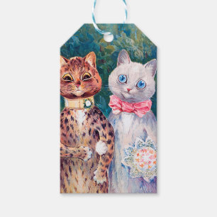 Cat Wedding, Marriage, Bride, Louis Wain Gift Tags