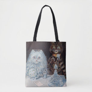 Cat Wedding, Marriage, Bride, Louis Wain Tote Bag