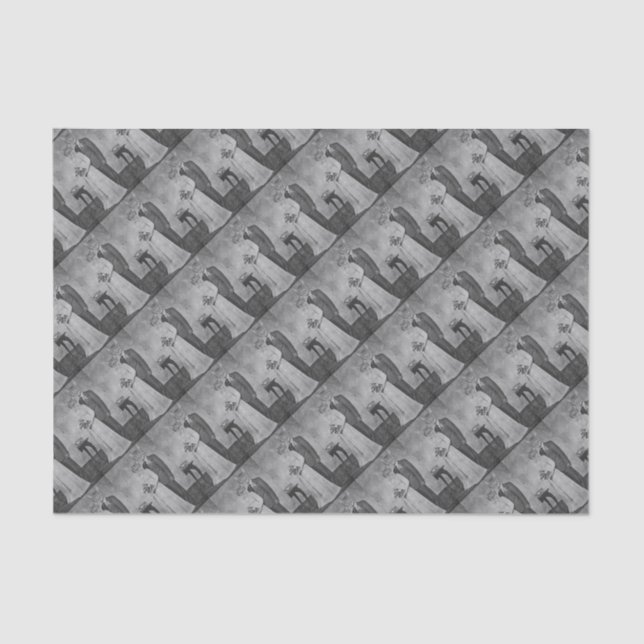 Cat wedding tissue paper (Front)