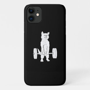 Cat Weightlifting And Gym iPhone 11 Case