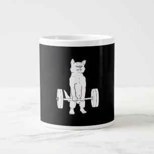 Cat Weightlifting And Gym Large Coffee Mug