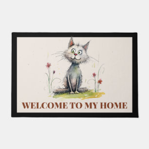 Cat Welcome Door Mat