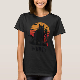 Cat What  Black Ca  Murderous Cat With Knife 2 T-Shirt