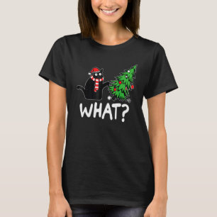 Cat What Black Cat Murderous Cat With Knife 1 T-Shirt
