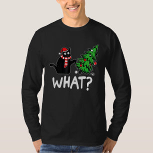 Cat What Black Cat Murderous Cat With Knife 1 T-Shirt
