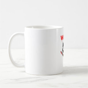 Cat What Funny Black Cat Murderous Cat With Knife Coffee Mug