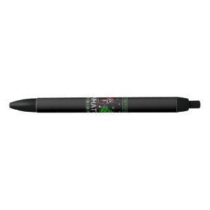 Cat What Funny Black Cat Pushing Christmas Tree Ink Pen