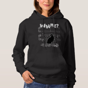 Cat What Funny Cat Music Note Hoodie