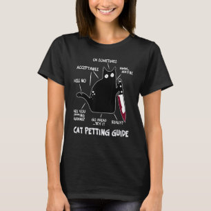 Cat What Murderous Black Cat Petting Guide Hallo T-Shirt