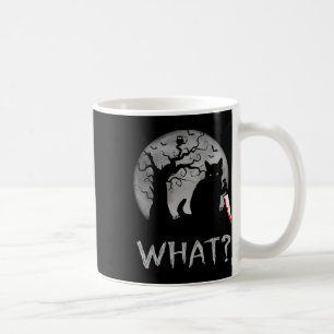 Cat What Murderous Black Cat With Knife Costume Ha Coffee Mug