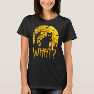 Cat What Murderous Black Cats With Knife Halloween T-Shirt