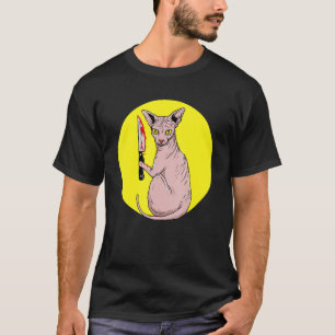 Cat what Scary Cat - Black cat. Horror Statements T-Shirt