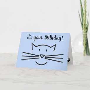 Cat Whiskers Design Greeting Card