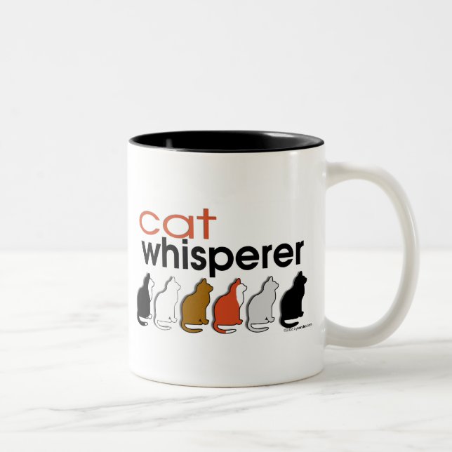 Cat Whisperer Two-Tone Coffee Mug (Right)