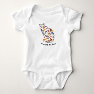 Cat: who ate the fish? baby bodysuit