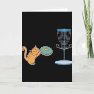 Cat Who Plays Disc Golf - Disc Golf Cat For Men Wo Card