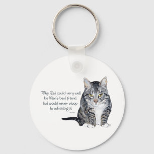 Cat Wisdom - and Friendship Key Ring