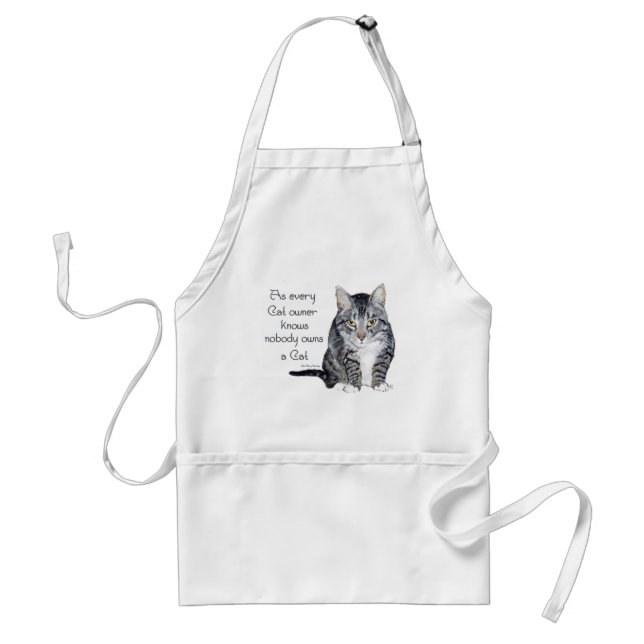 Cat Wisdom - as every Cat owner knows Standard Apron (Front)