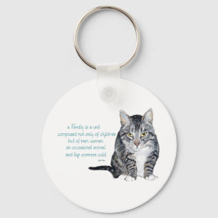 Cat Wisdom - Family Dynamics Key Ring