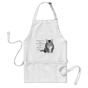Cat Wisdom - in ancient times, Cats were Standard Apron